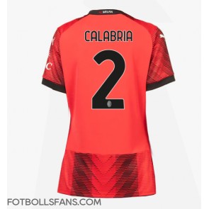 AC Milan Davide Calabria #2 Replika Hemmatröja Damer 2023-24 Kortärmad